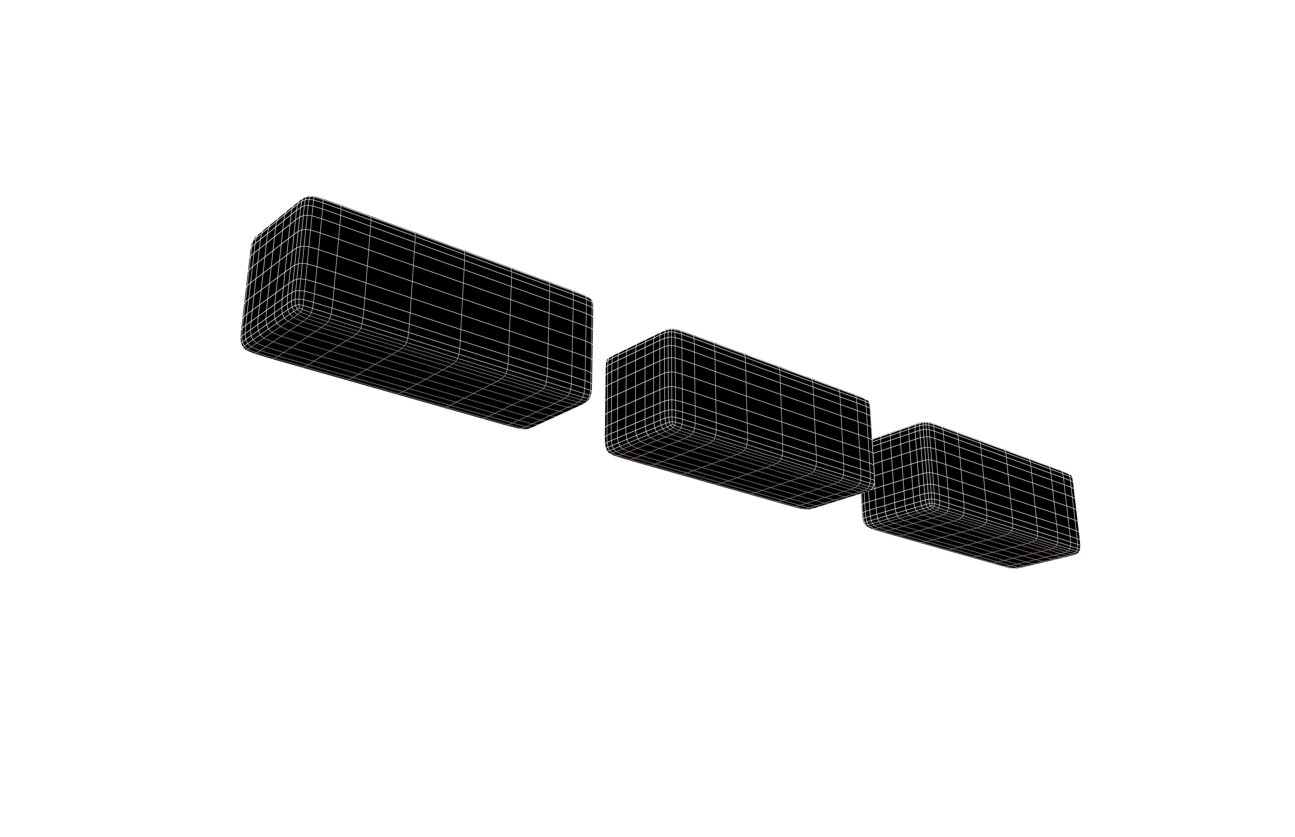 Morse Code O v1 001 Low-poly 3D model_7