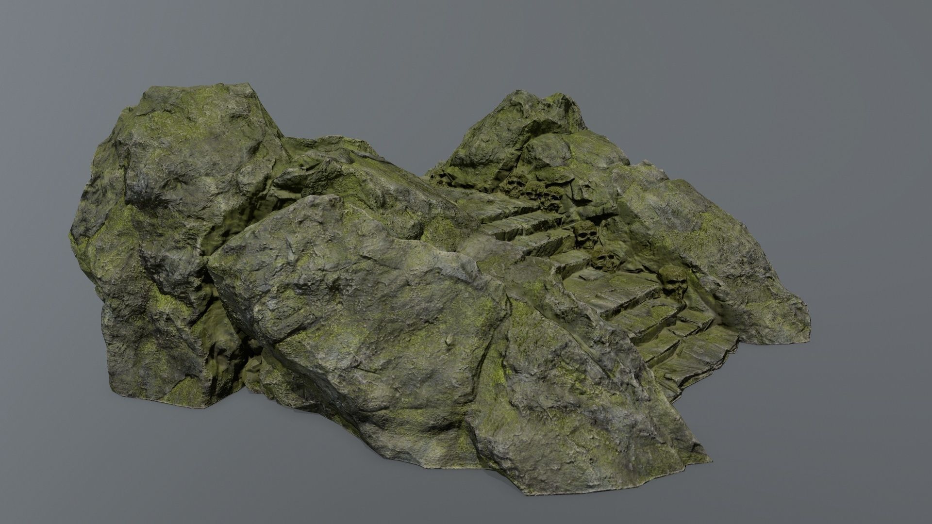 stairs Low-poly 3D model_10