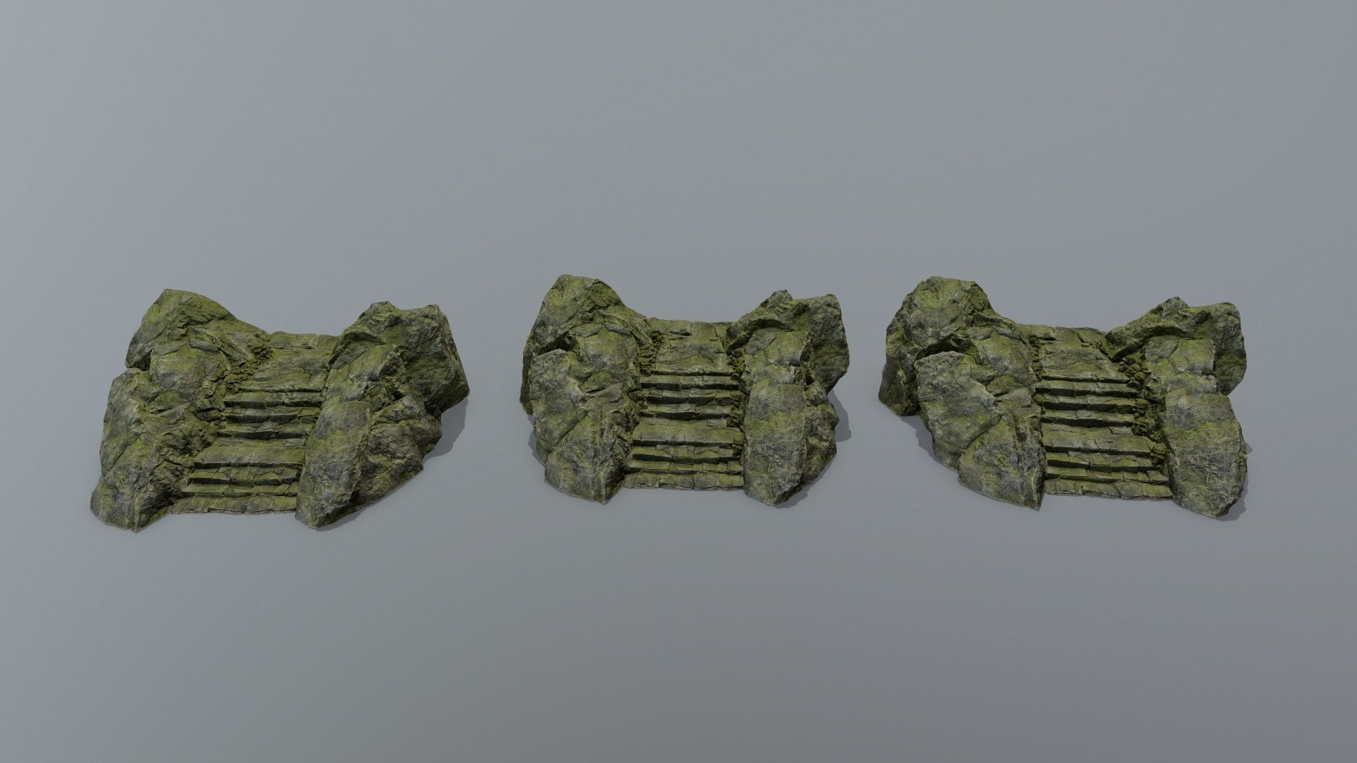 stairs Low-poly 3D model_13