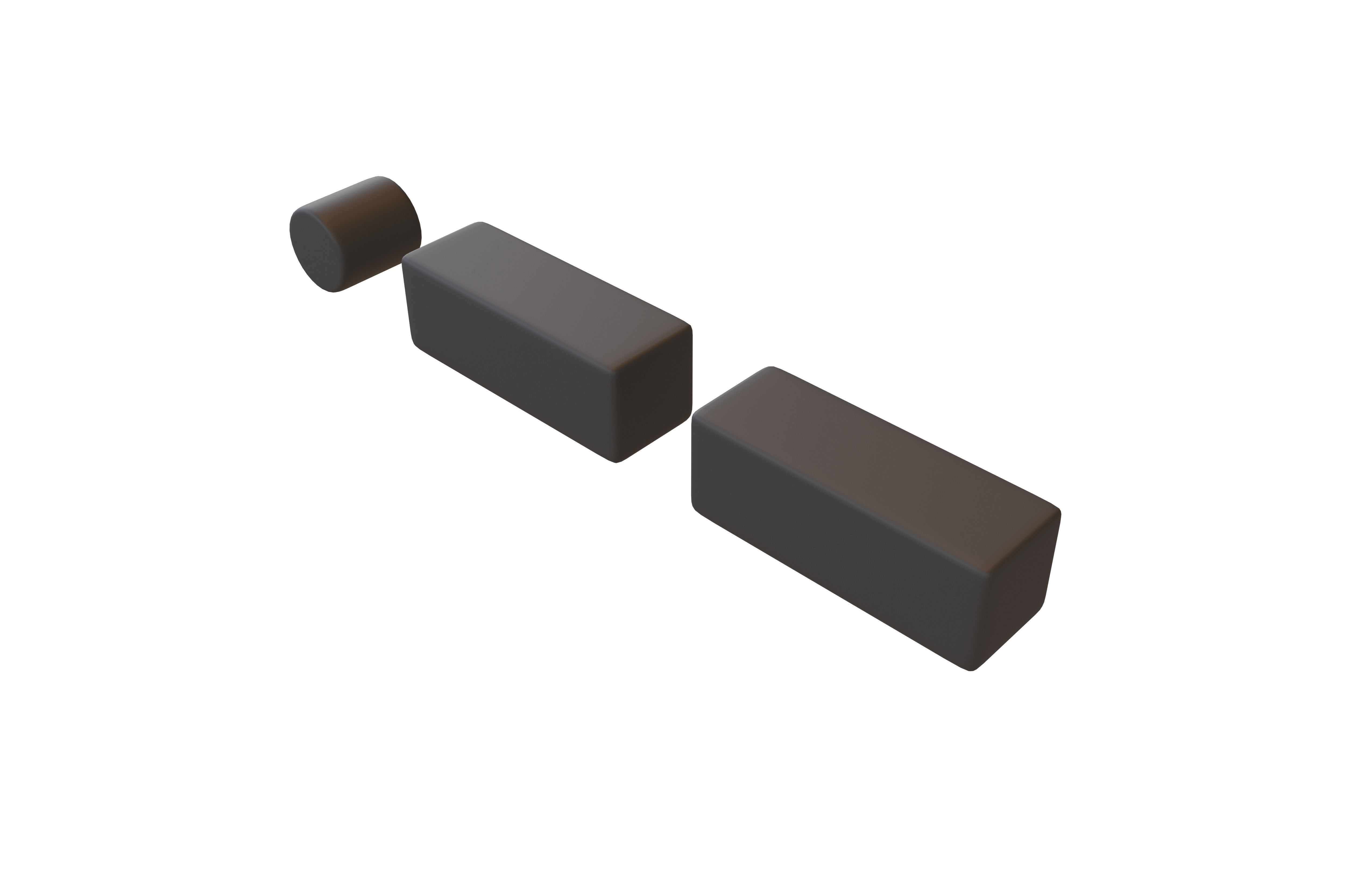 Morse Code W v1 001 Low-poly 3D model_2