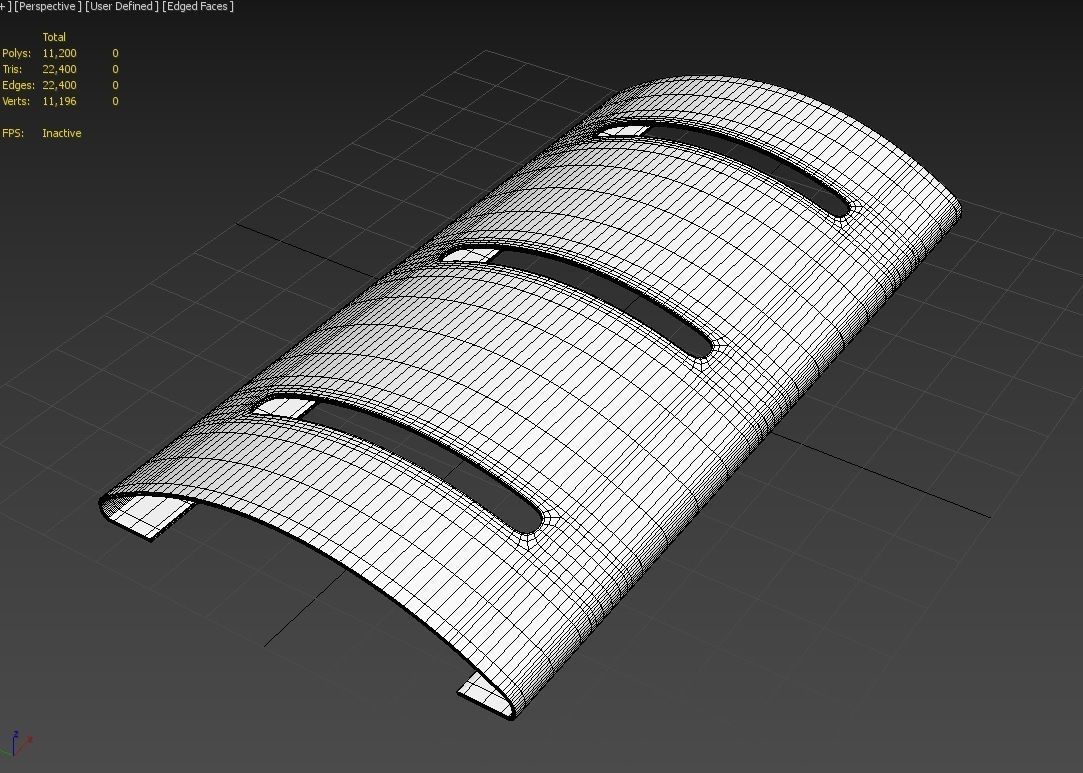 Bike Rack M01 Low-poly 3D model_6