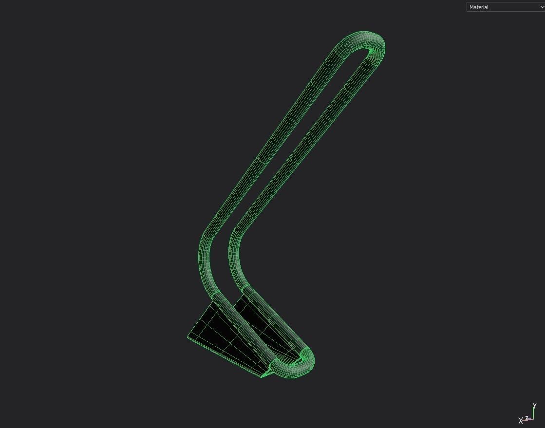 Bike Rack M02 Low-poly 3D model_1