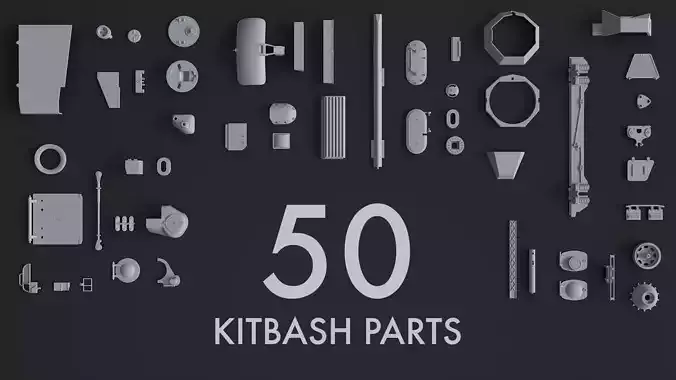Kitbash Kit - 50 Original Star Wars Parts 