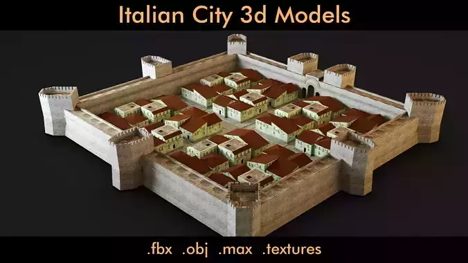 Italian City- 3d Model