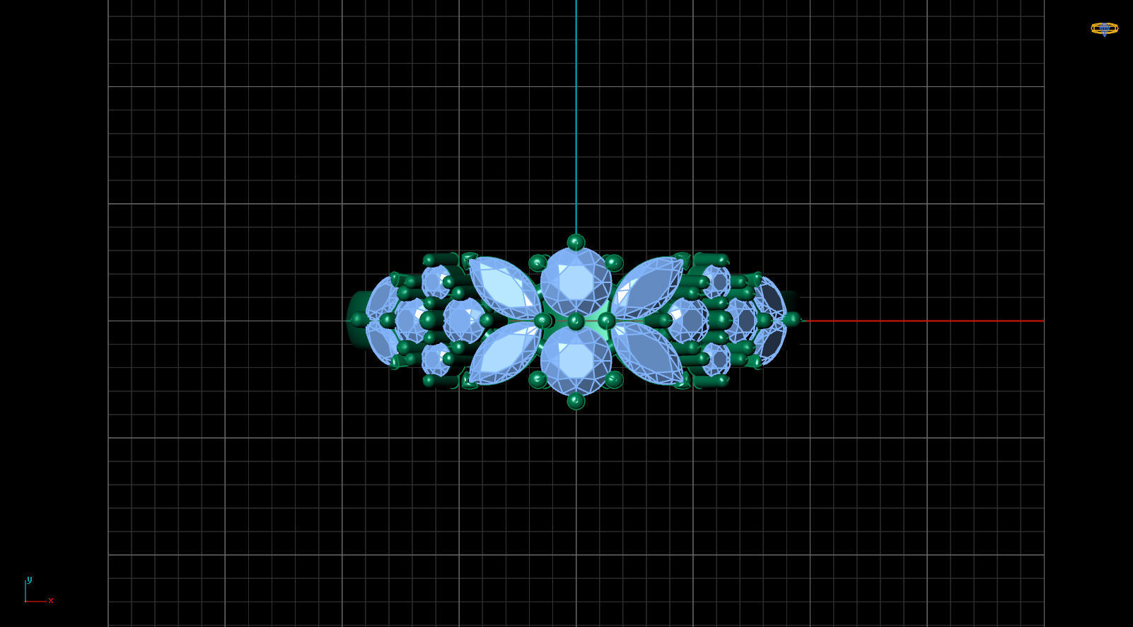 Marquis ring 3D print model_7