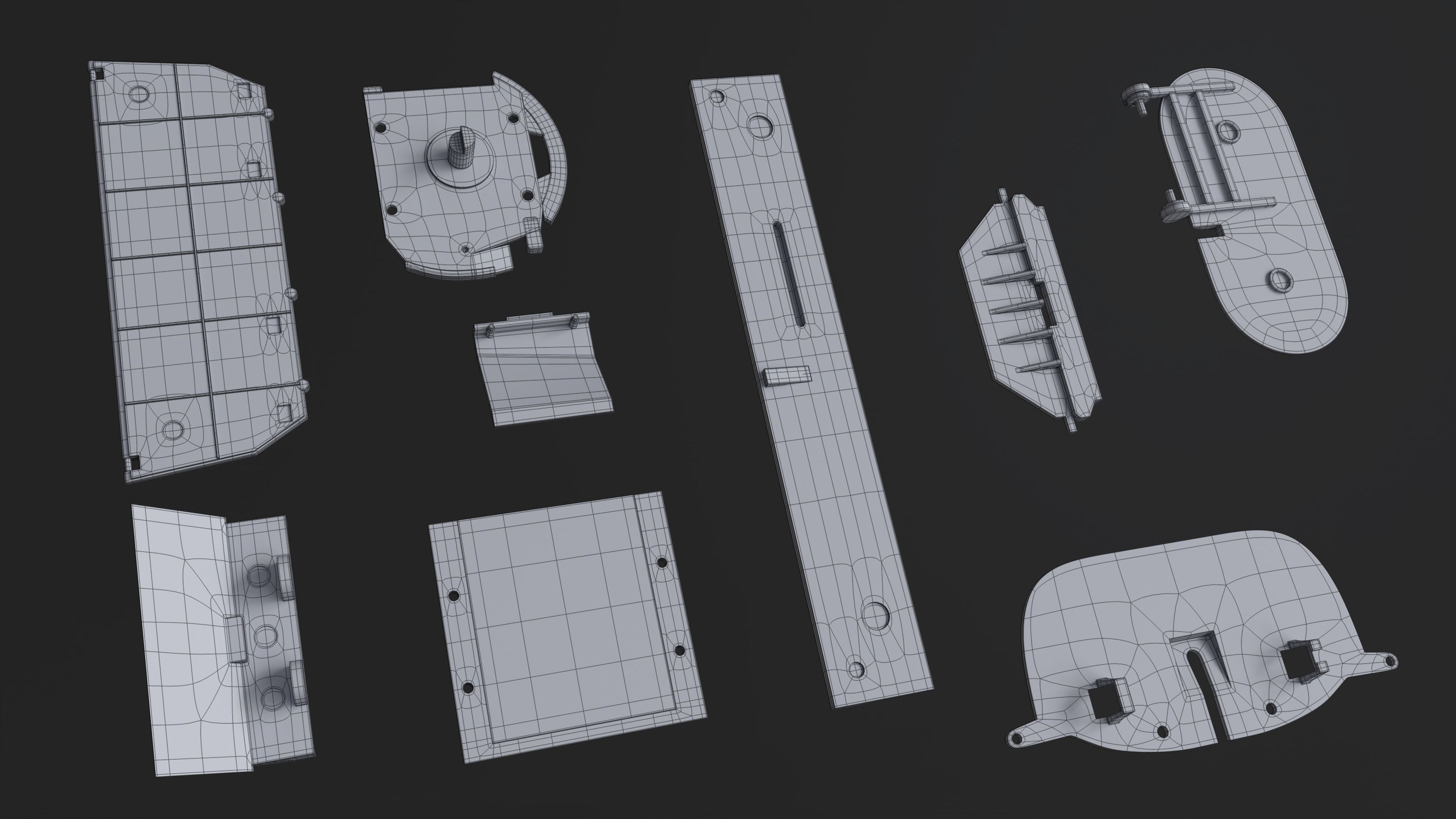 Kitbash Kit - 90 Panels and Surfaces V1 3D model_7
