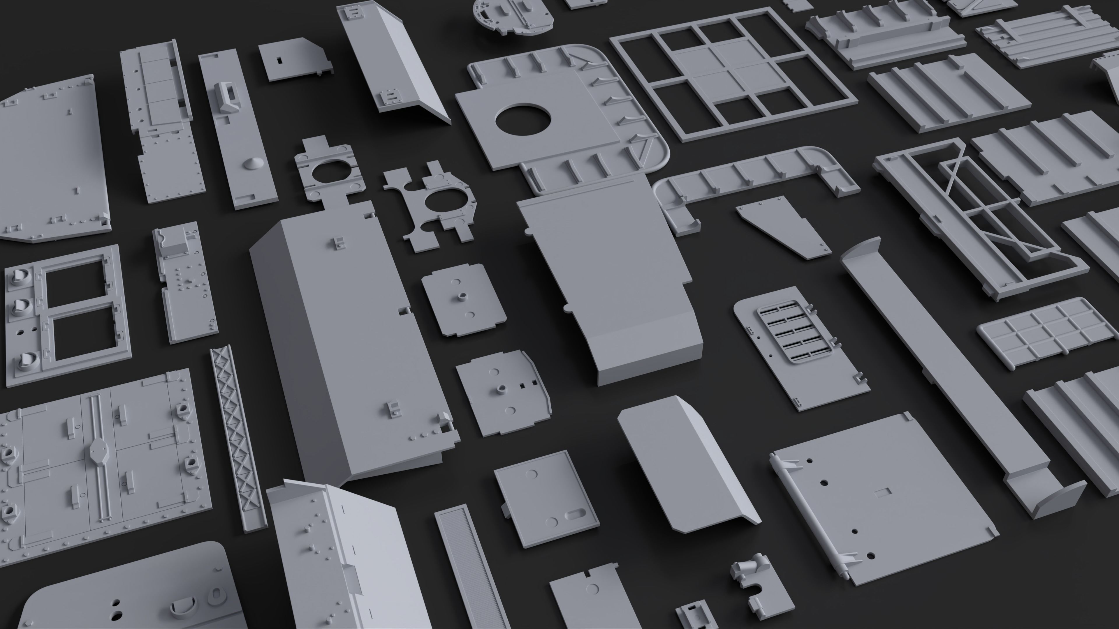 Kitbash Kit - 90 Panels and Surfaces V1 3D model_2