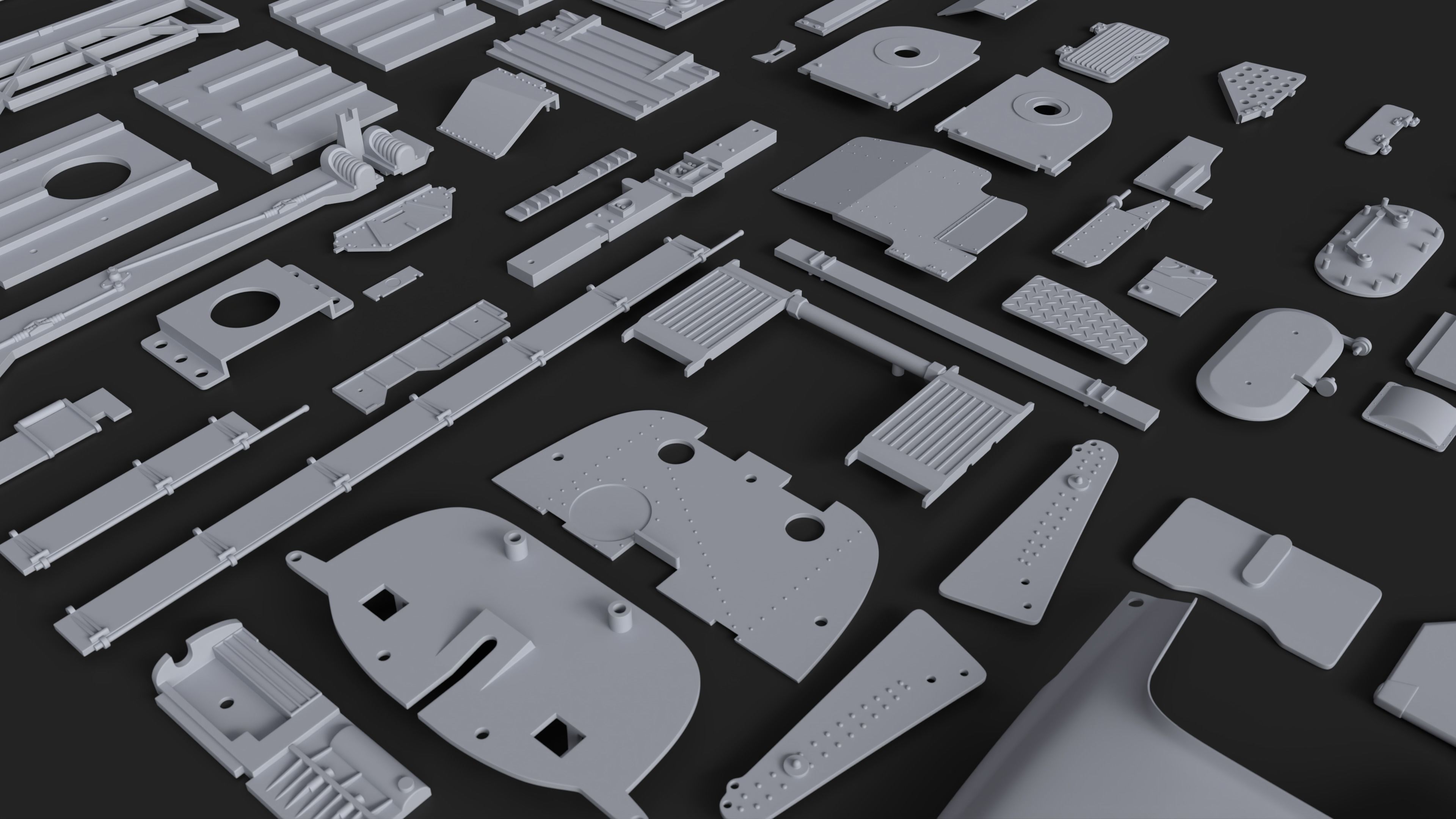 Kitbash Kit - 90 Panels and Surfaces V1 3D model_3
