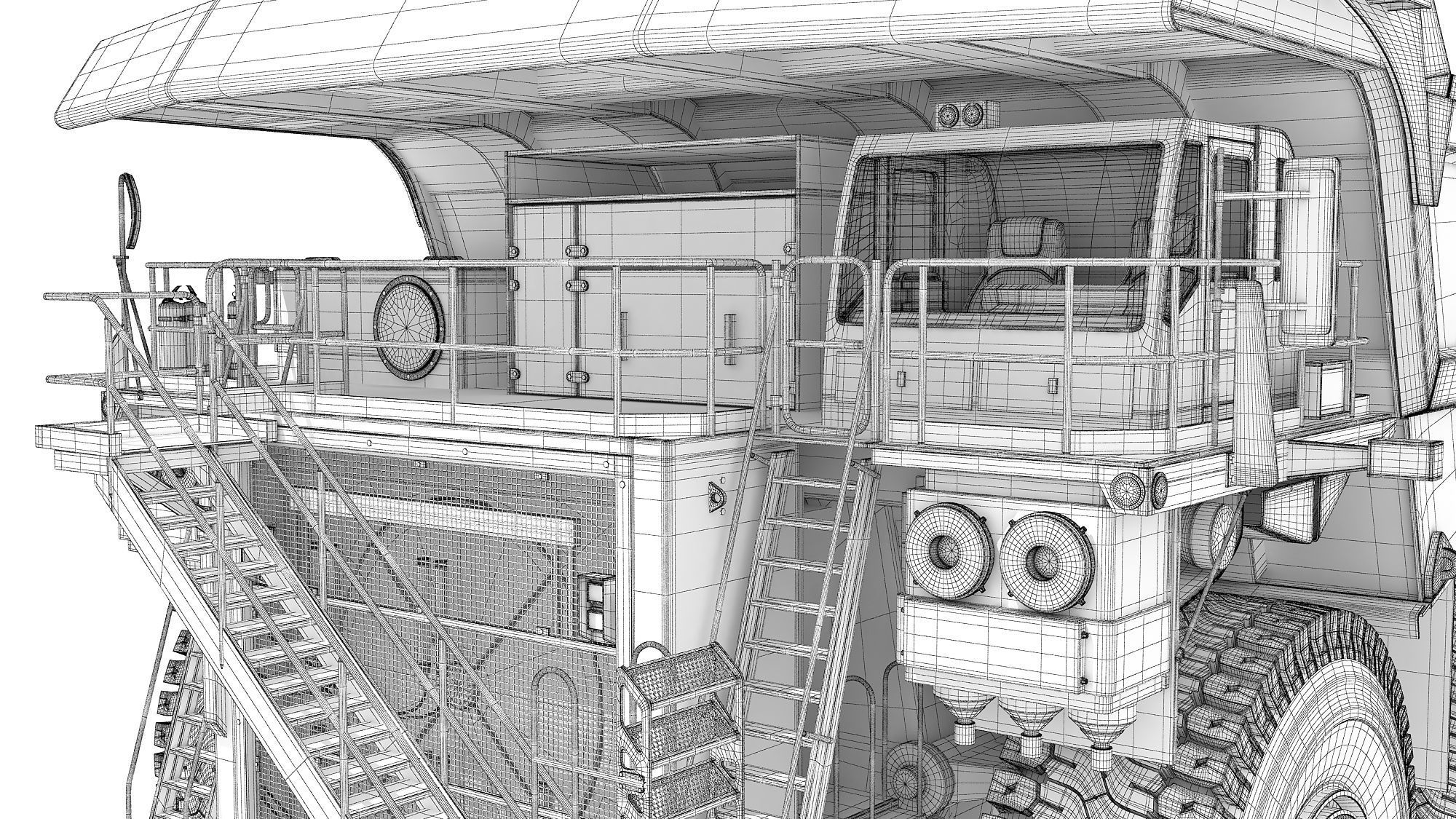 Mining Dump Truck 3D model_20