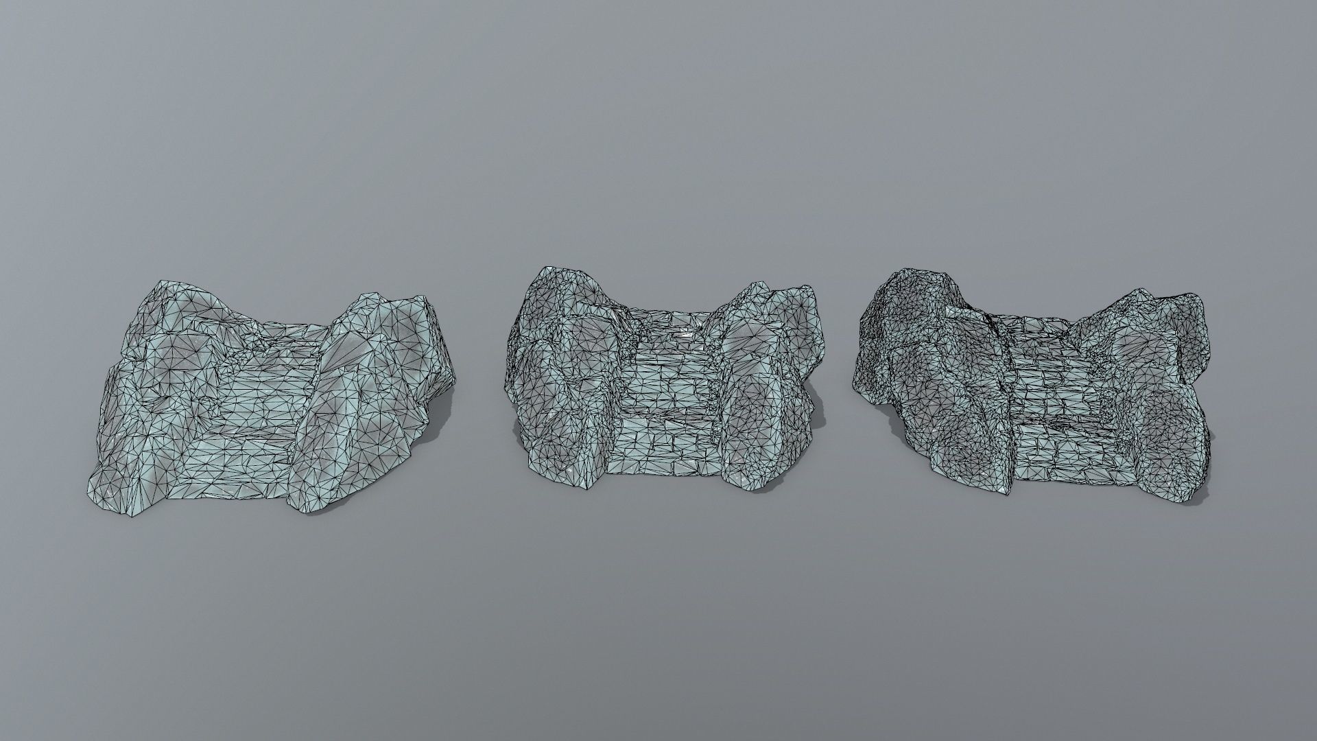 stairs Low-poly 3D model_15