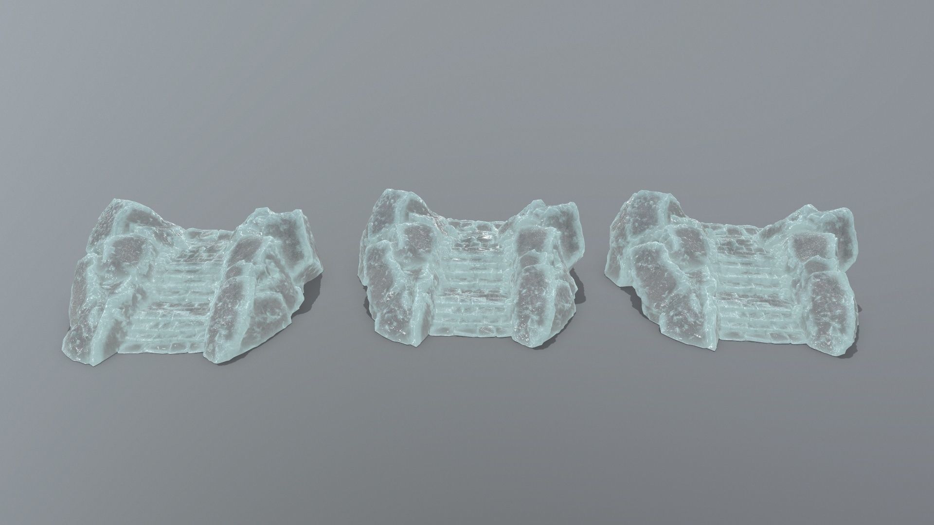 stairs Low-poly 3D model_14