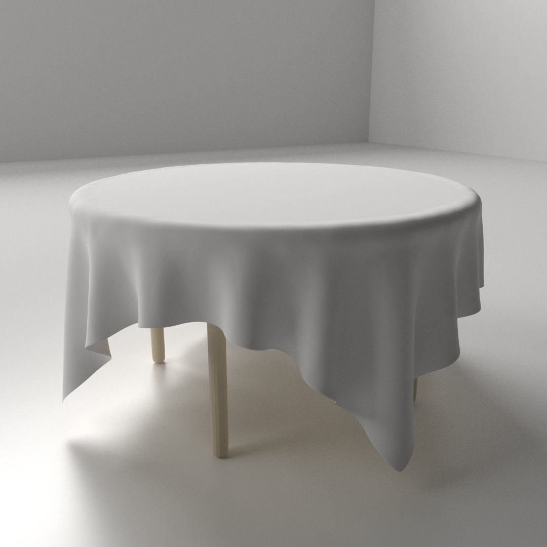 Table and Cloth 3D model_2