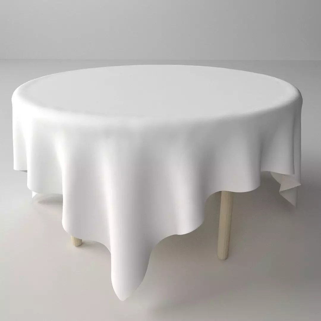 Table and Cloth 3D model_0