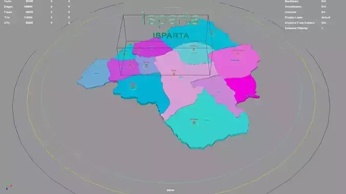 Isparta  Mediterranean Region  Turkey map region geography