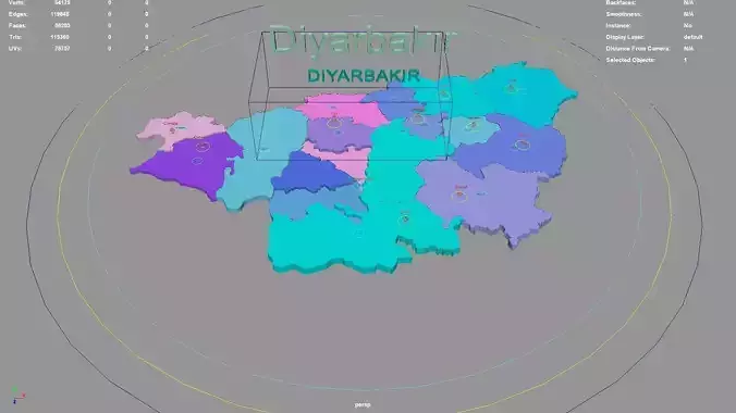 Diyarbakir  Southeastern Anatolia Region  Turkey map region