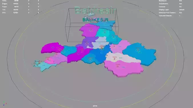 Balikesir  Marmara Region  Turkey map region geography political