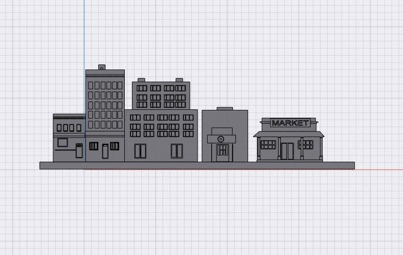 Business District 3D model_1