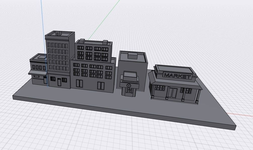 Business District 3D model_2