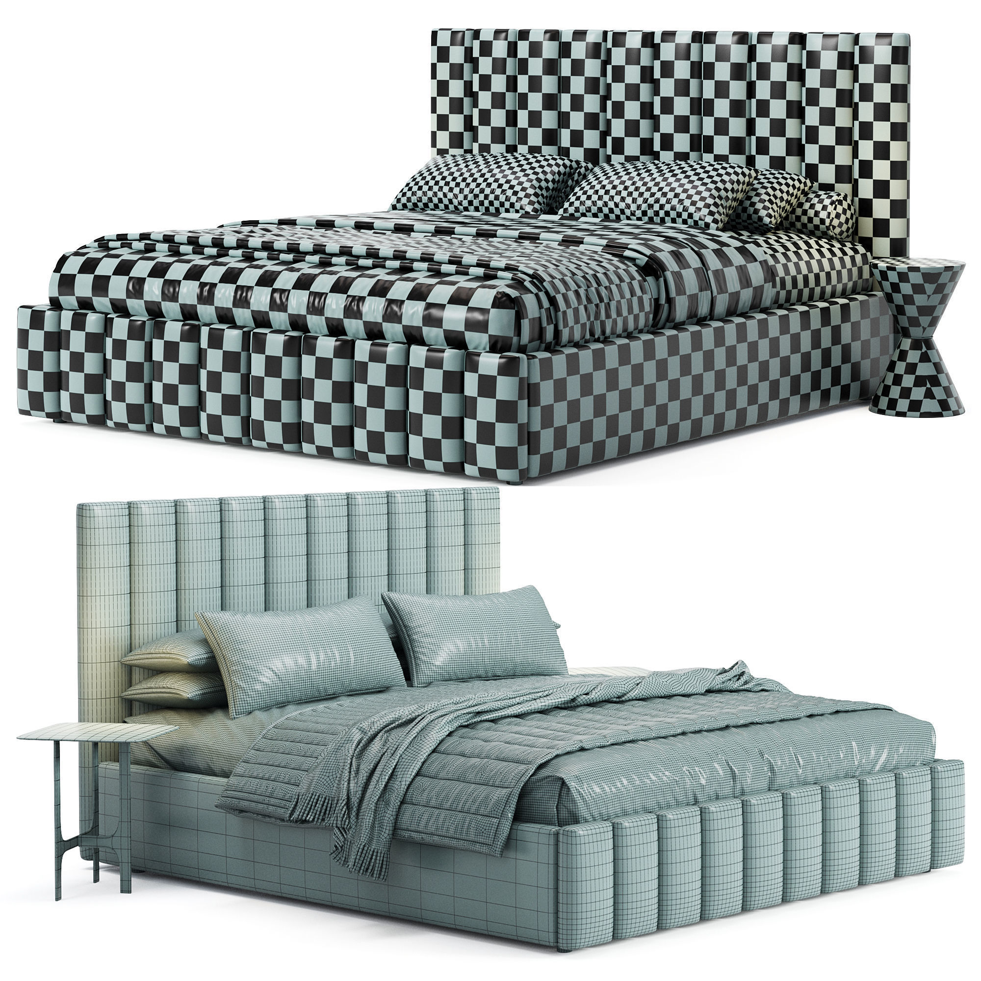 Bed with lifting mechanism Erica Formula 230 3D model_5