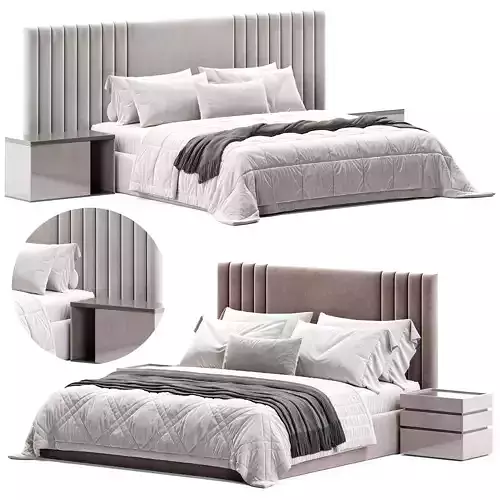 Stella Bed By Dakarmebel Low-poly 3D model