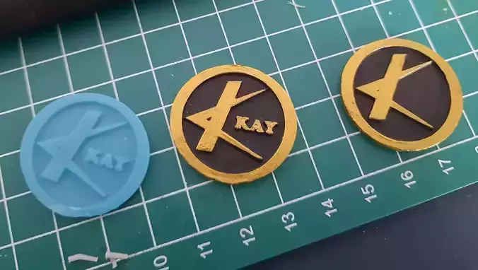 Kay Guitars Logo Badge for Guitar Restoration 3D print model