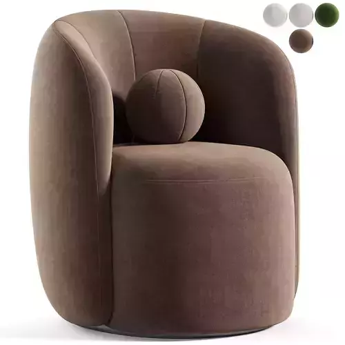 Armchair Manic Textile Brown