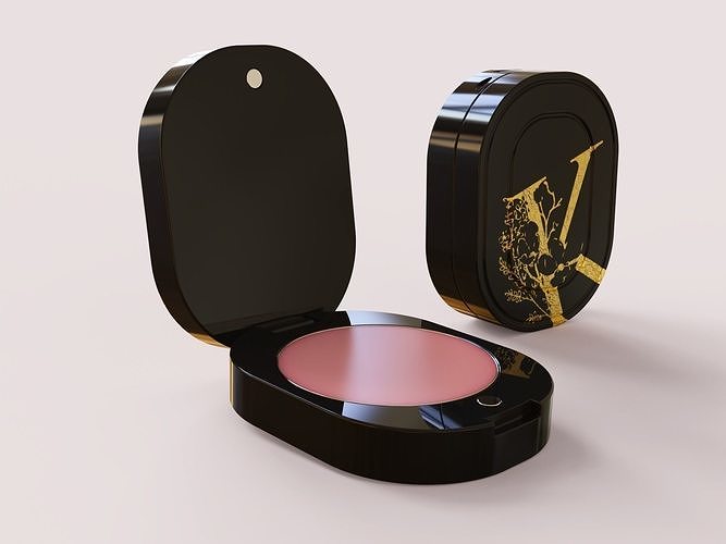 Small Magnetic Makeup Case Free 3D model
