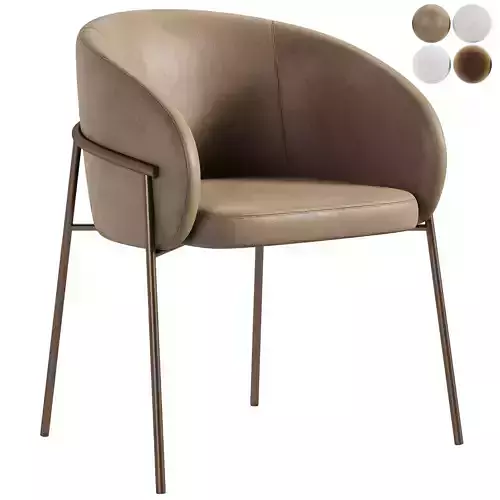 Rimo leather chair by Parla