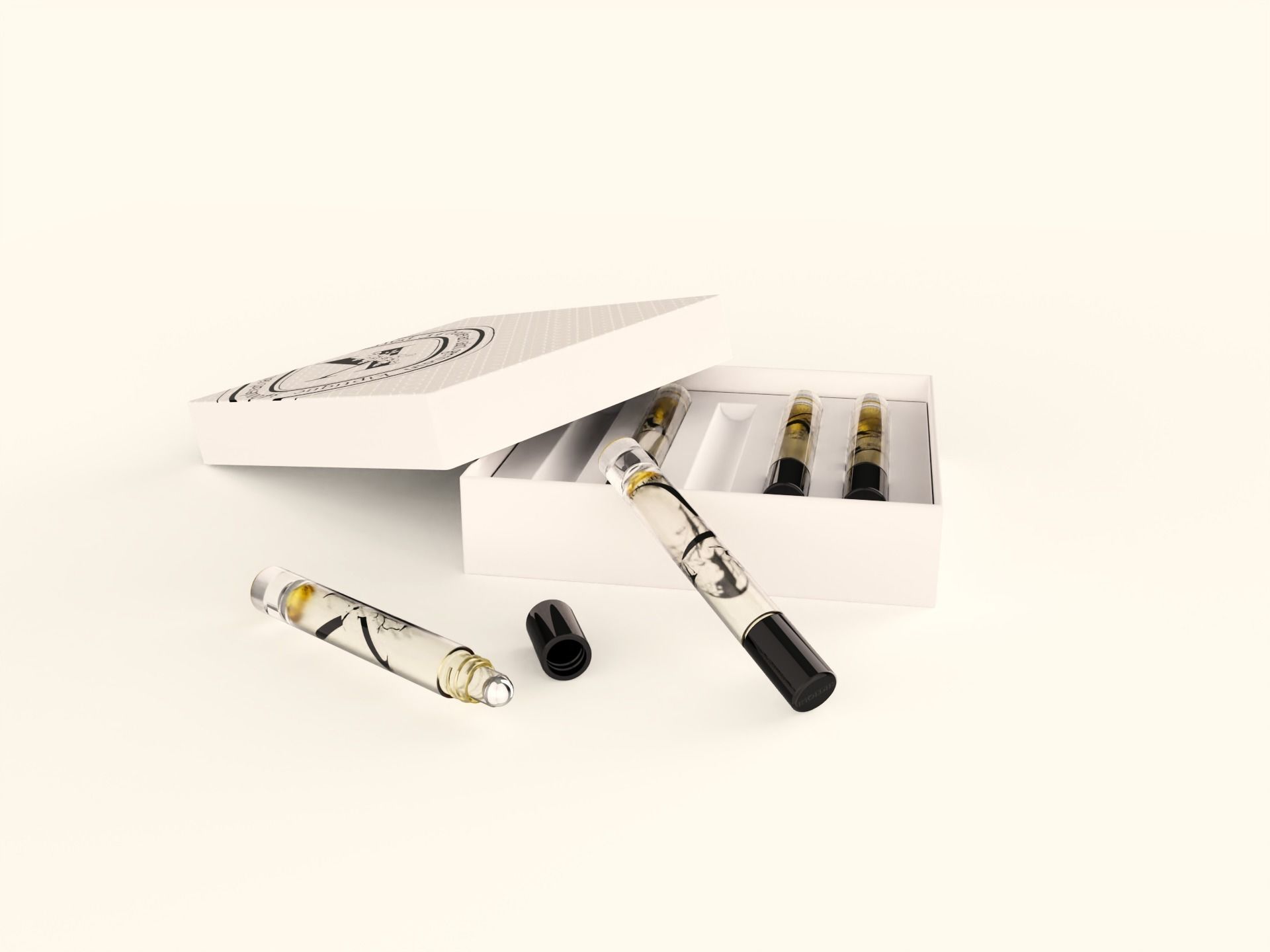 Roller Ball Perfume Gift Set with packaging Free 3D model_4