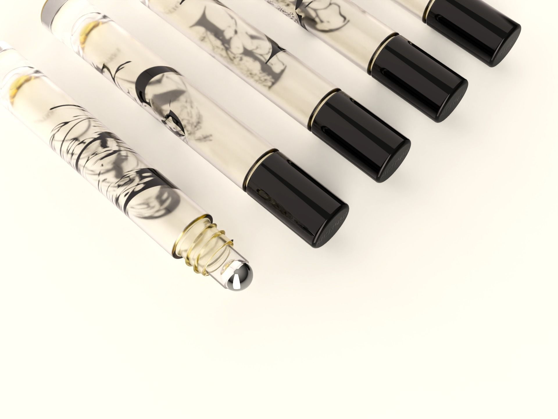 Roller Ball Perfume Gift Set with packaging Free 3D model_5