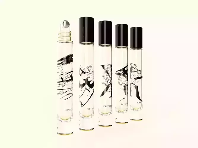 Roller Ball Perfume Gift Set with packaging Free 3D model