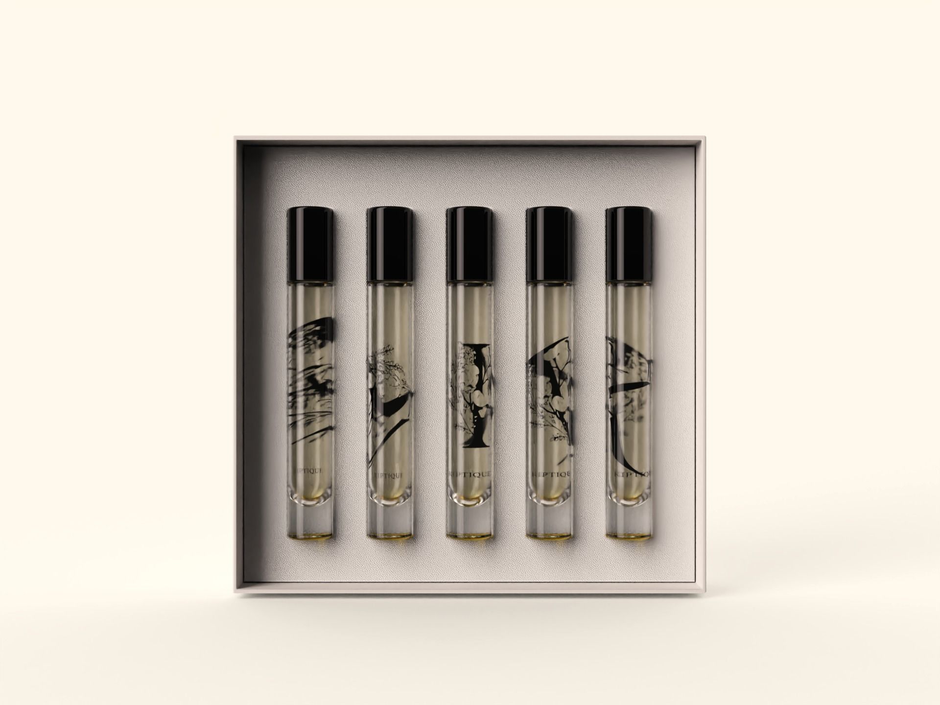 Roller Ball Perfume Gift Set with packaging Free 3D model_3