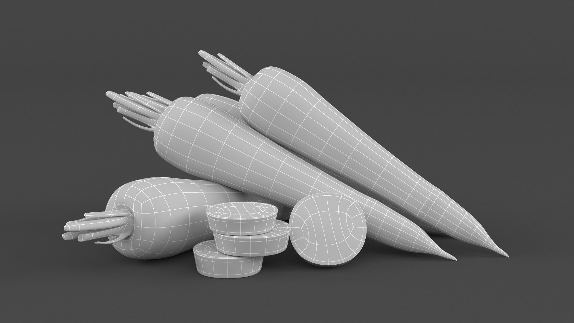Carrot 3D model_5