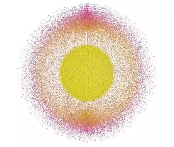 Harmonic Oscillator Wavefunction 2S 3D model