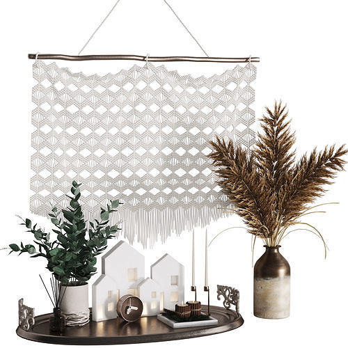 decor set 3D model | CGTrader