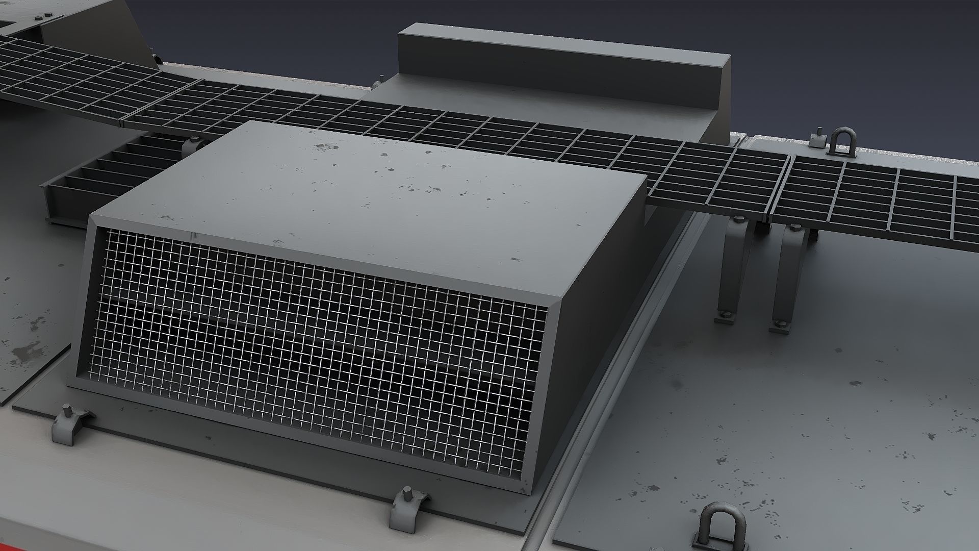 Union Pacific Gas turbine-electric locomotive Low-poly 3D model_34