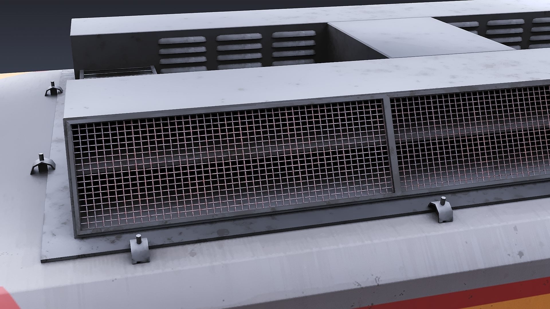 Union Pacific Gas turbine-electric locomotive Low-poly 3D model_32