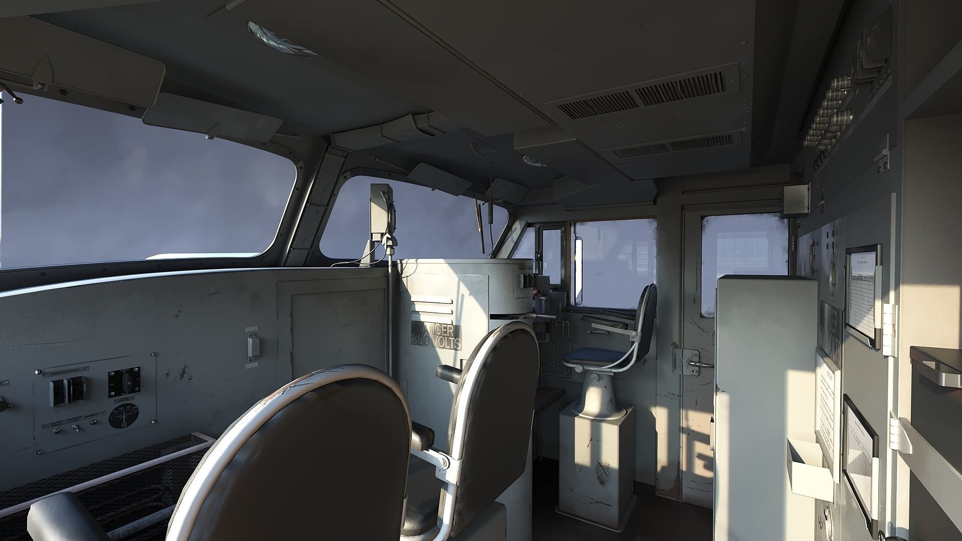 Union Pacific Gas turbine-electric locomotive Low-poly 3D model_18