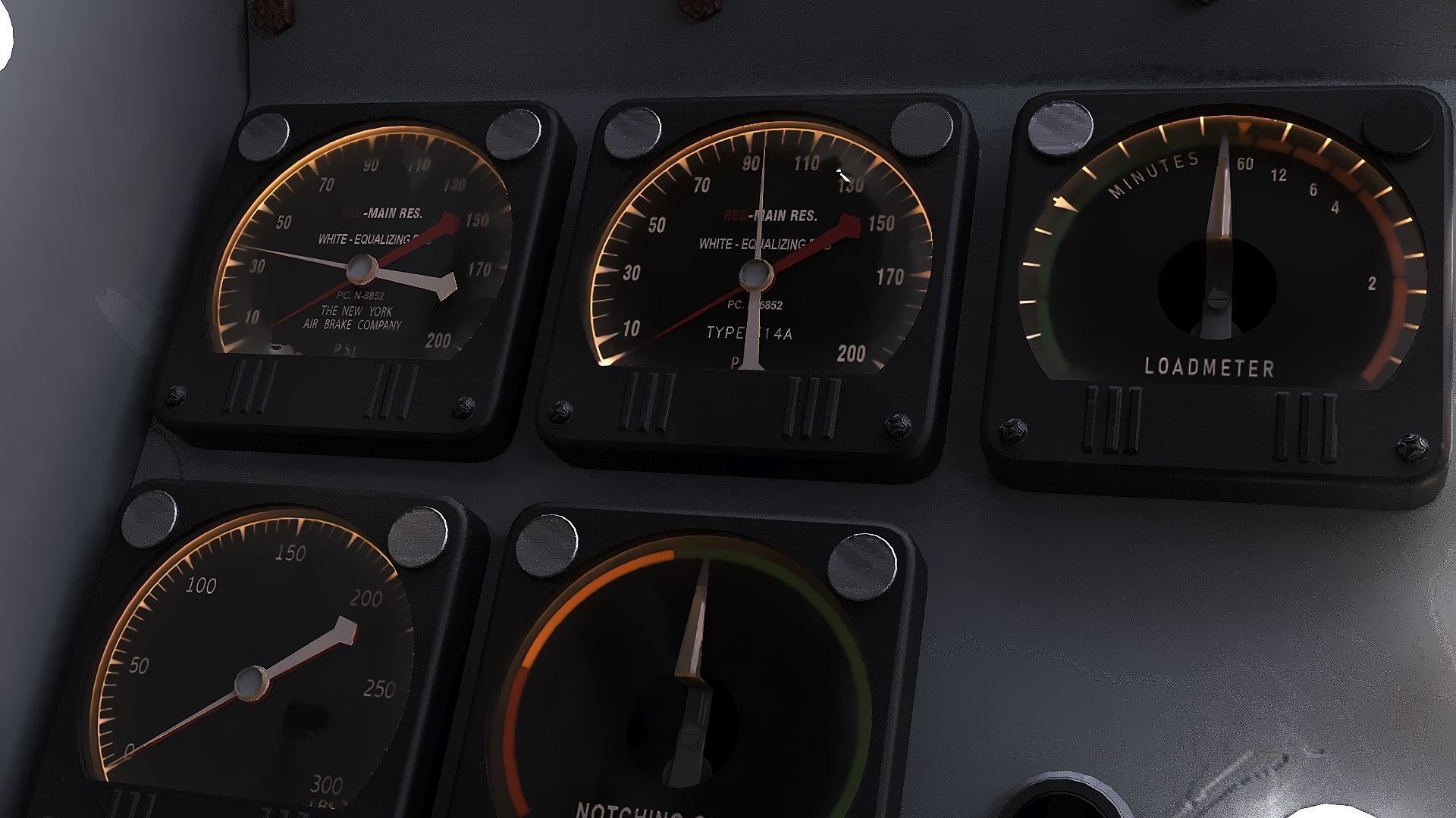 Union Pacific Gas turbine-electric locomotive Low-poly 3D model_24