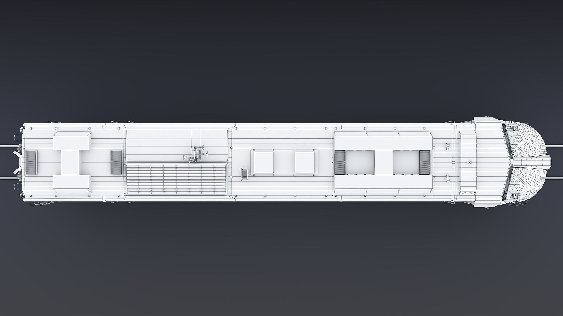 Union Pacific Gas turbine-electric locomotive Low-poly 3D model_68