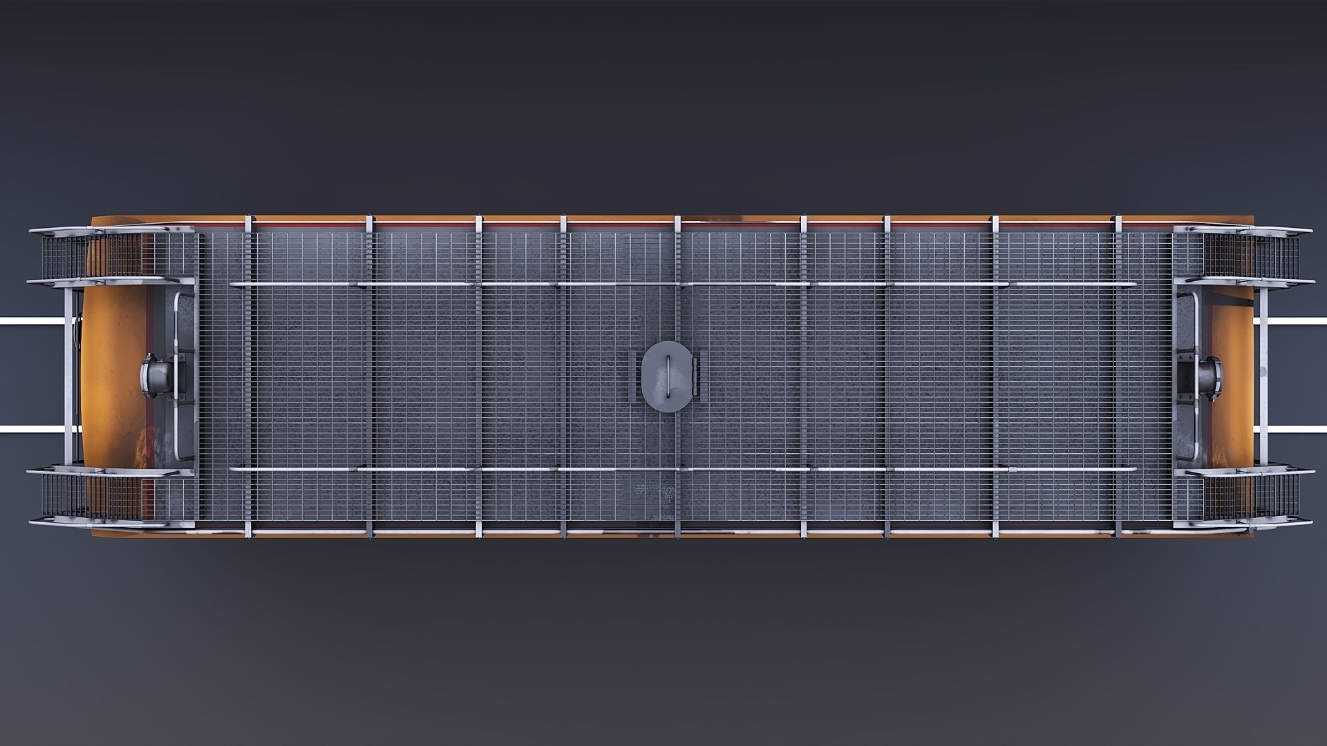 Union Pacific Gas turbine-electric locomotive Low-poly 3D model_48