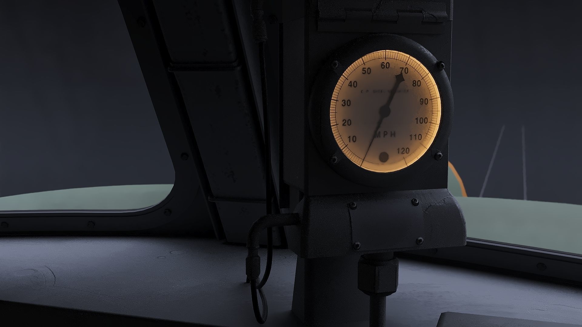 Union Pacific Gas turbine-electric locomotive Low-poly 3D model_28