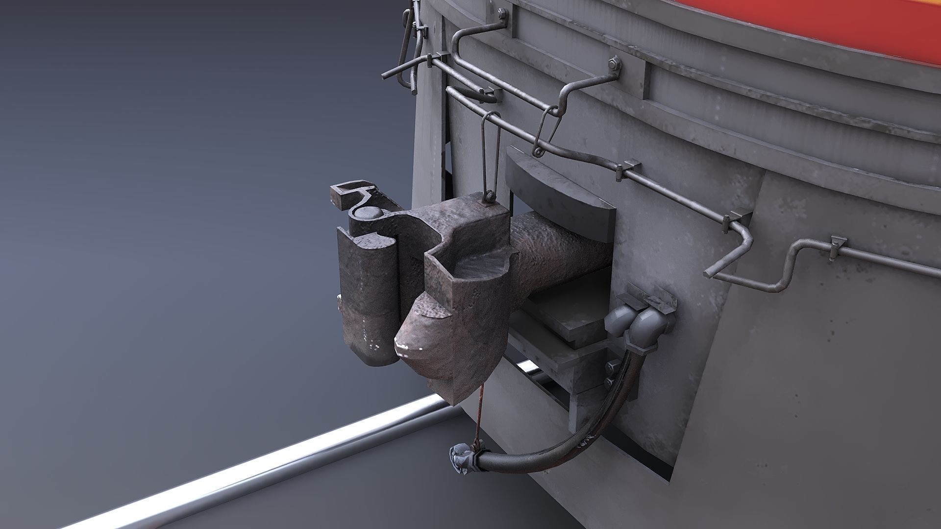 Union Pacific Gas turbine-electric locomotive Low-poly 3D model_51