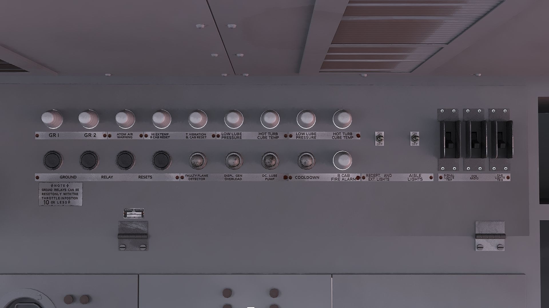 Union Pacific Gas turbine-electric locomotive Low-poly 3D model_27