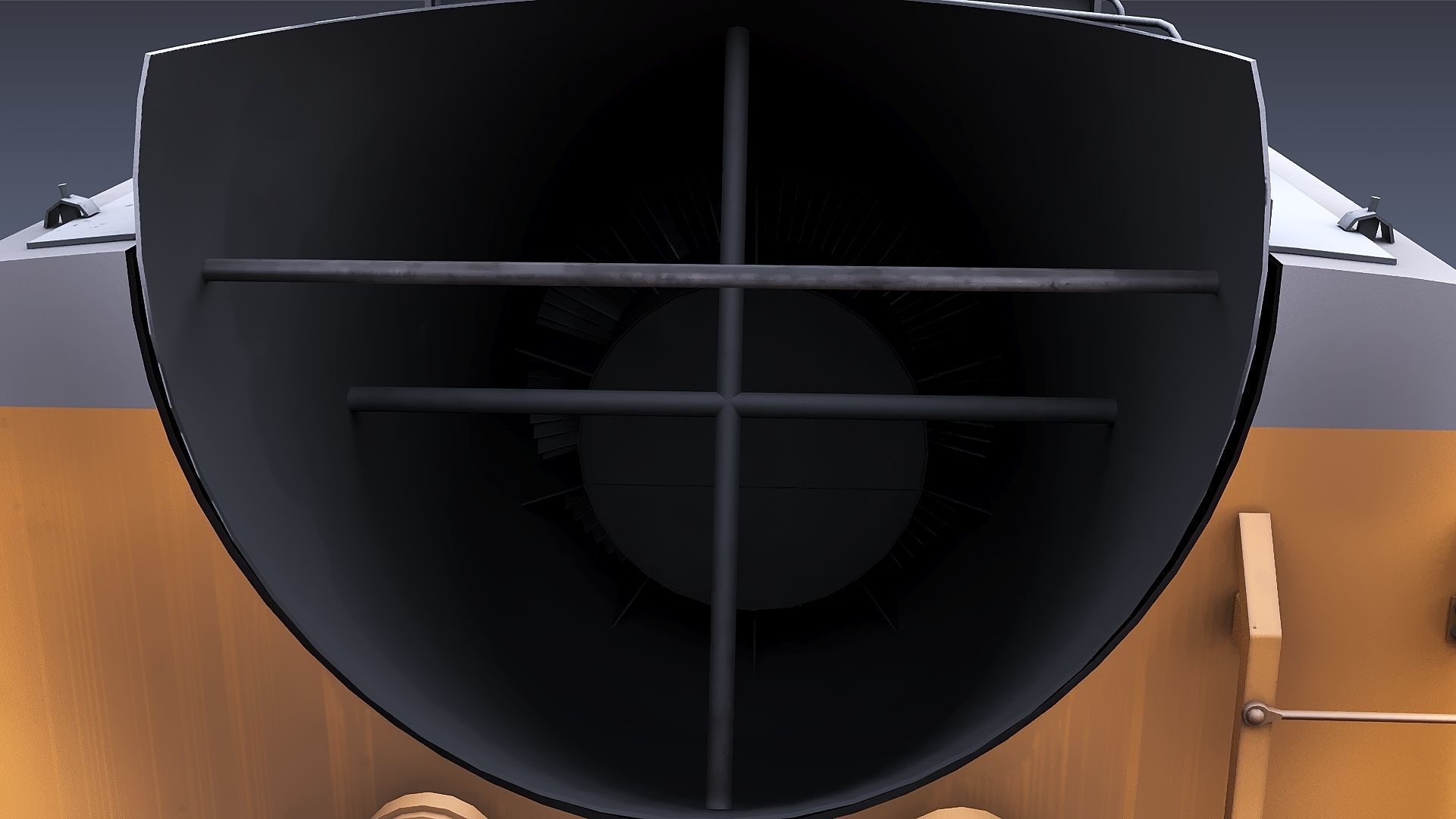 Union Pacific Gas turbine-electric locomotive Low-poly 3D model_39