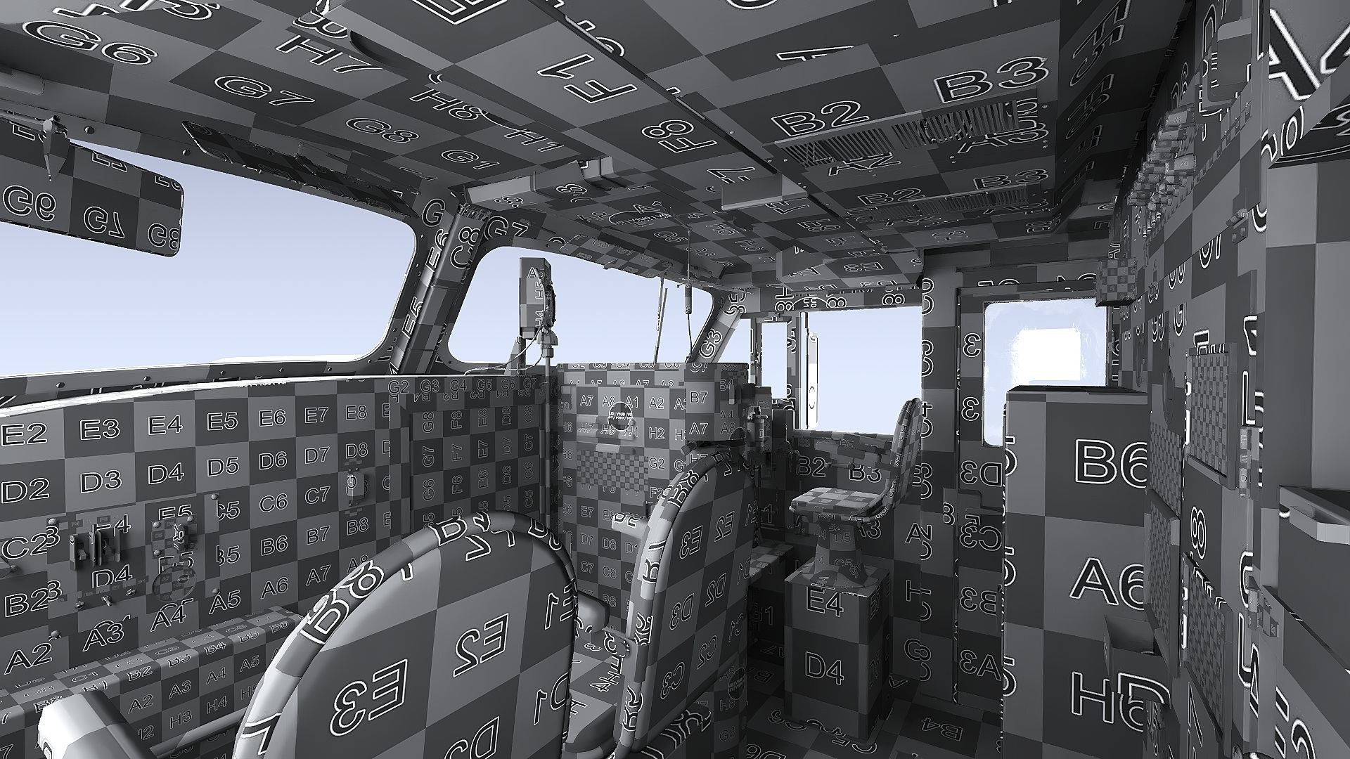 Union Pacific Gas turbine-electric locomotive Low-poly 3D model_85