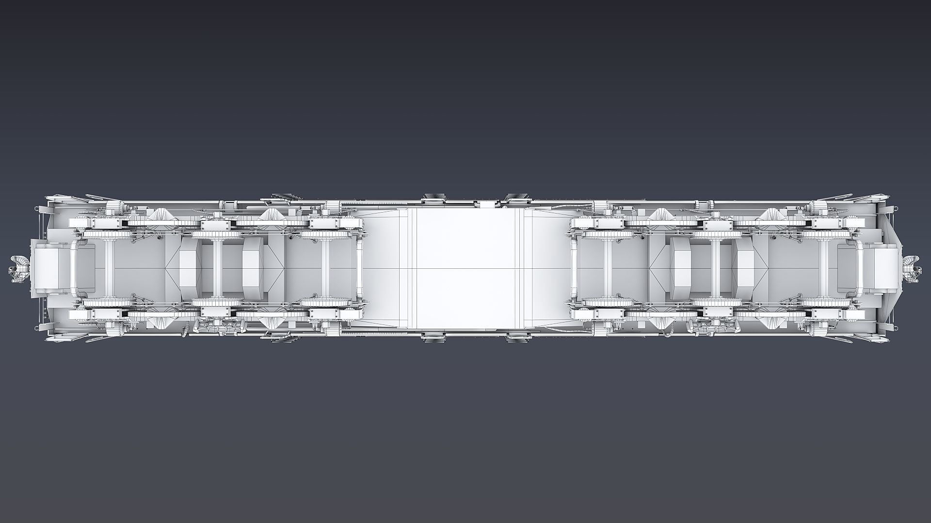 Union Pacific Gas turbine-electric locomotive Low-poly 3D model_74