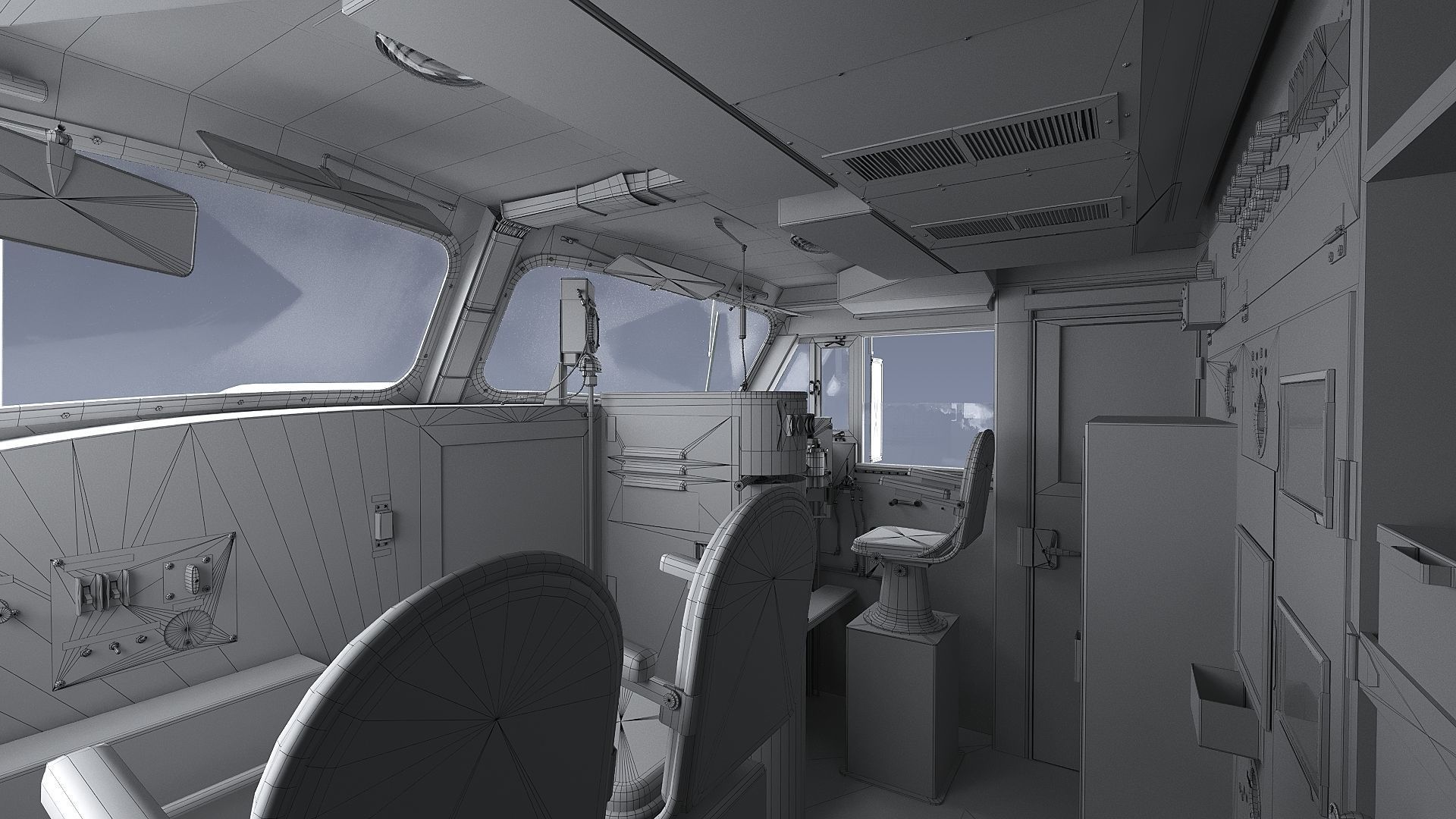 Union Pacific Gas turbine-electric locomotive Low-poly 3D model_64