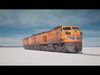 Union Pacific Gas turbine-electric locomotive Low-poly 3D model_2