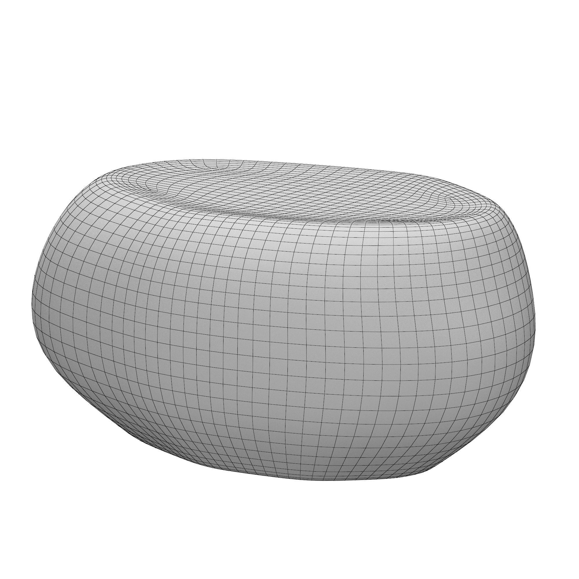 Fat Pebble side table 3D model_4
